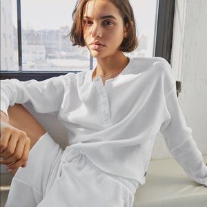 Aritzia Alamo Henley Thermal shirt